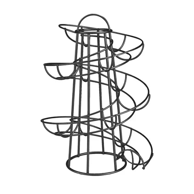 Spiral Egg Rack Egg Stand Multi-functional Metal Spiral Egg Basket