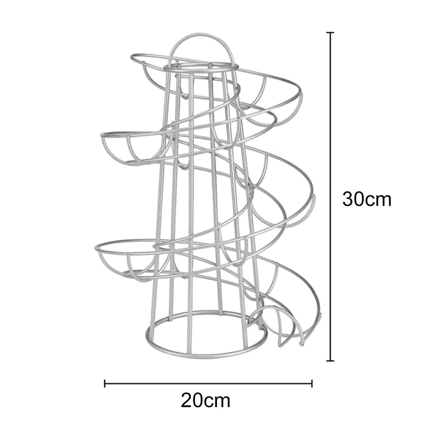 Spiral Egg Rack Egg Stand Multi-functional Metal Spiral Egg Basket