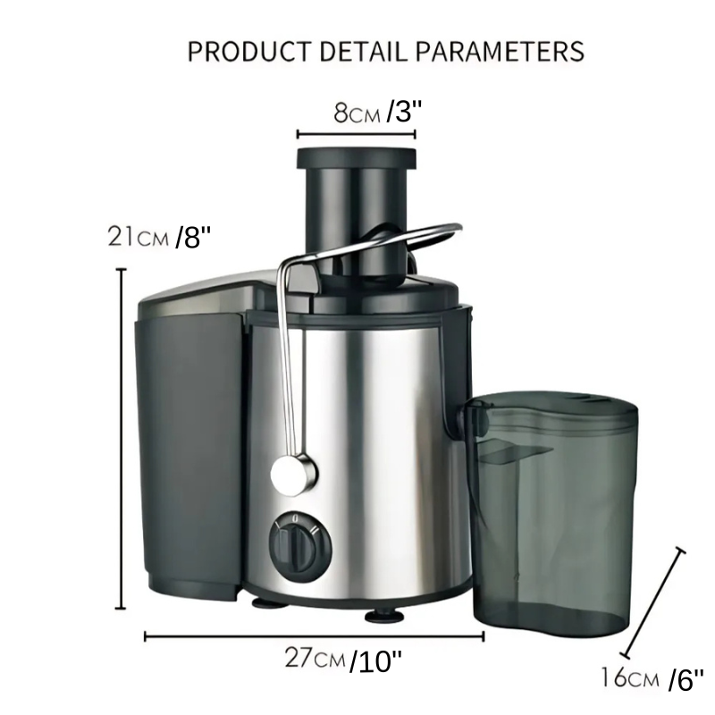 Stainless Steel Automatic Fruit Vegetable Squeezer with Pulp Separation