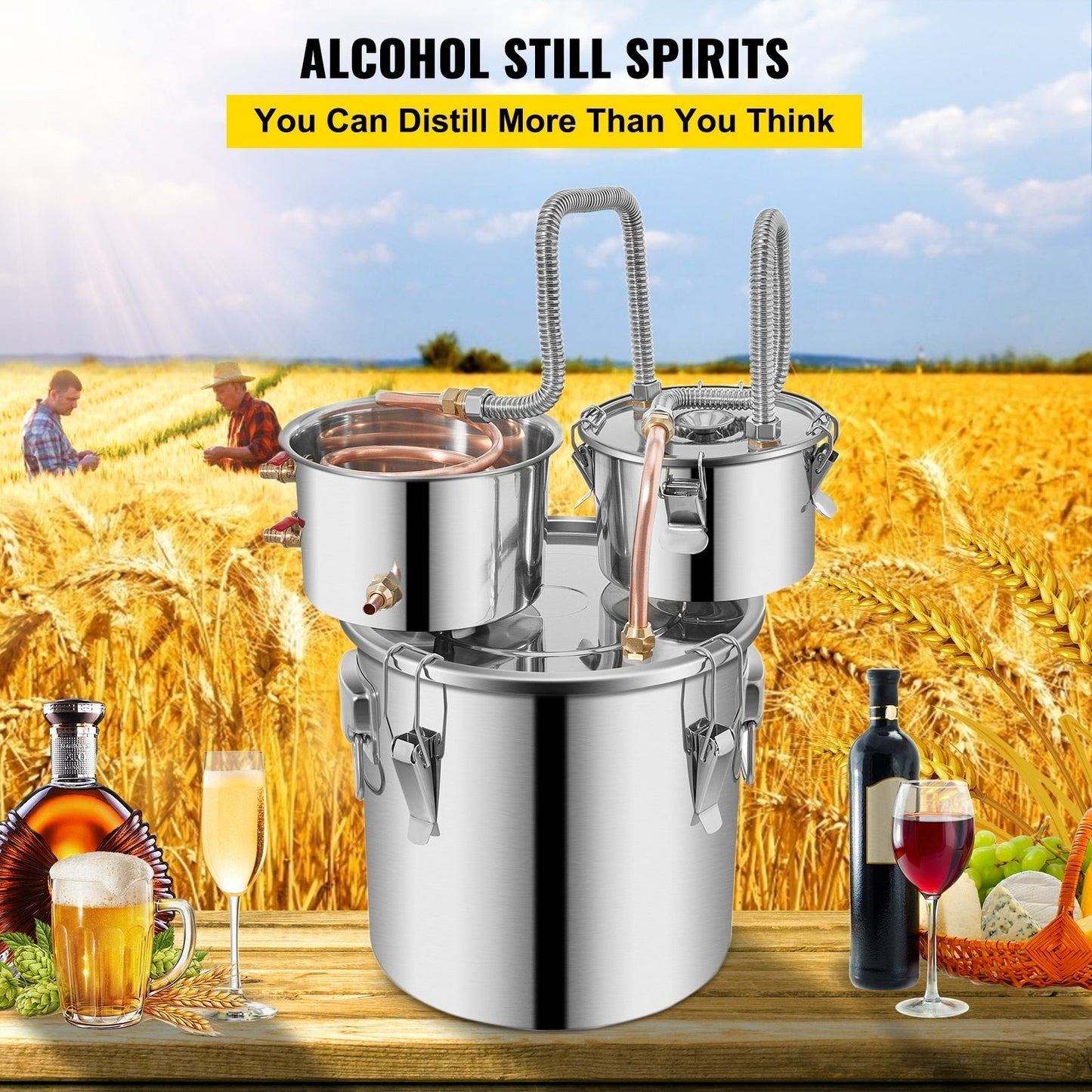 Stainless Steel Brewing Machine For Whisky Wine Beer Dispenser