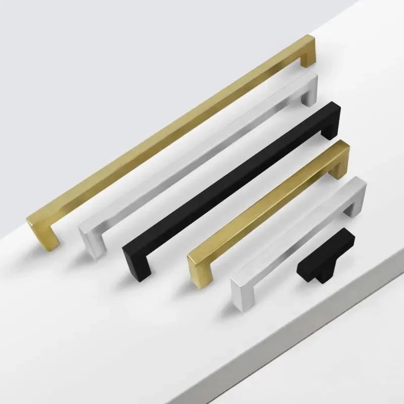 Stainless Steel Cabinet Drawer Handle and Door Knob 3 Elegant Colors