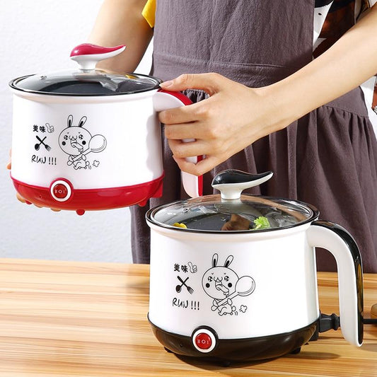 Stainless Steel Double Layer Mini Rice Cooker with Non-Stick Coating
