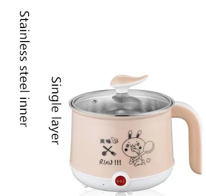 Stainless Steel Double Layer Mini Rice Cooker with Non-Stick Coating