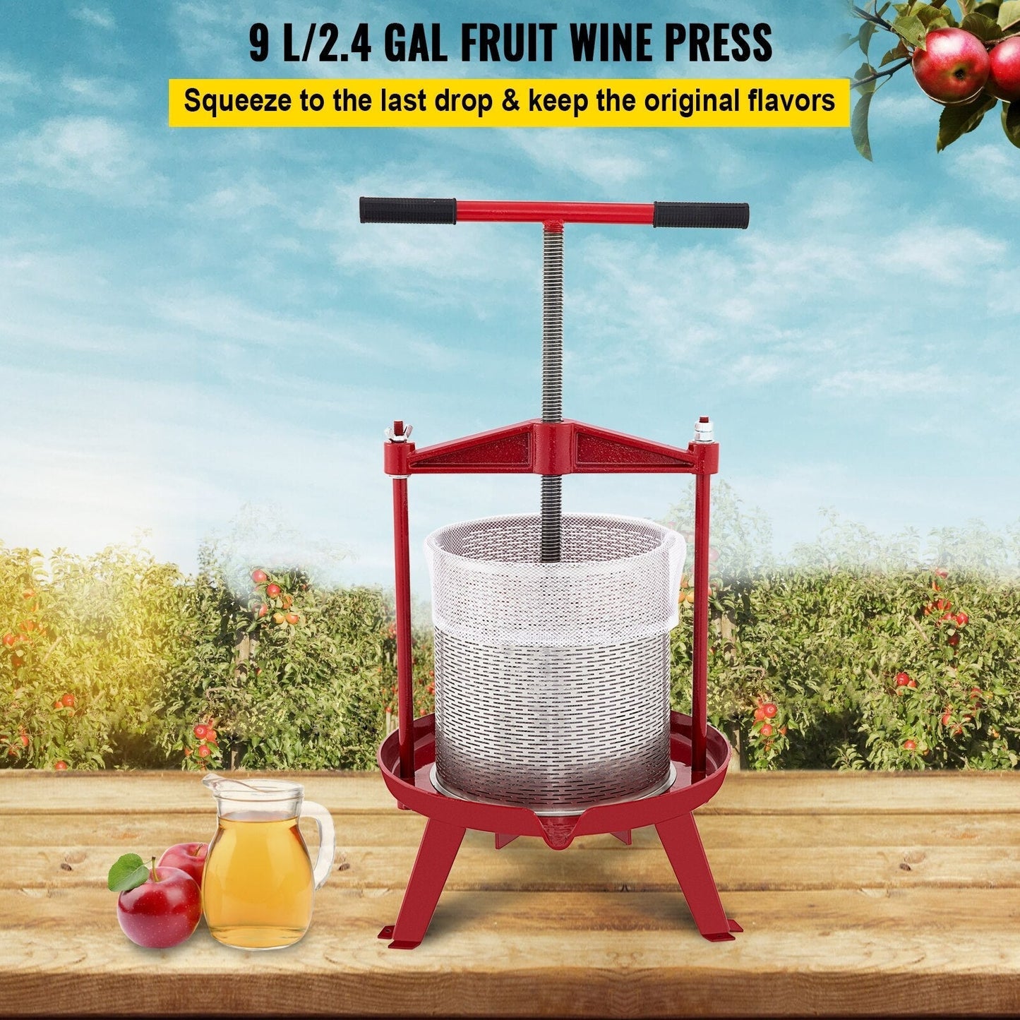 Stainless Steel Fruit Wine Press Manual Press for Wine Making