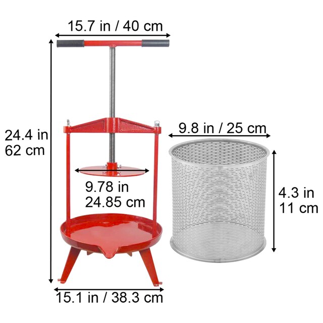 Stainless Steel Fruit Wine Press Manual Press for Wine Making