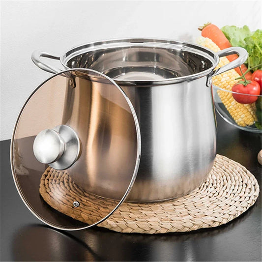 Stainless Steel Large Capacity Soup Pot Induction Gas Stove Cooker