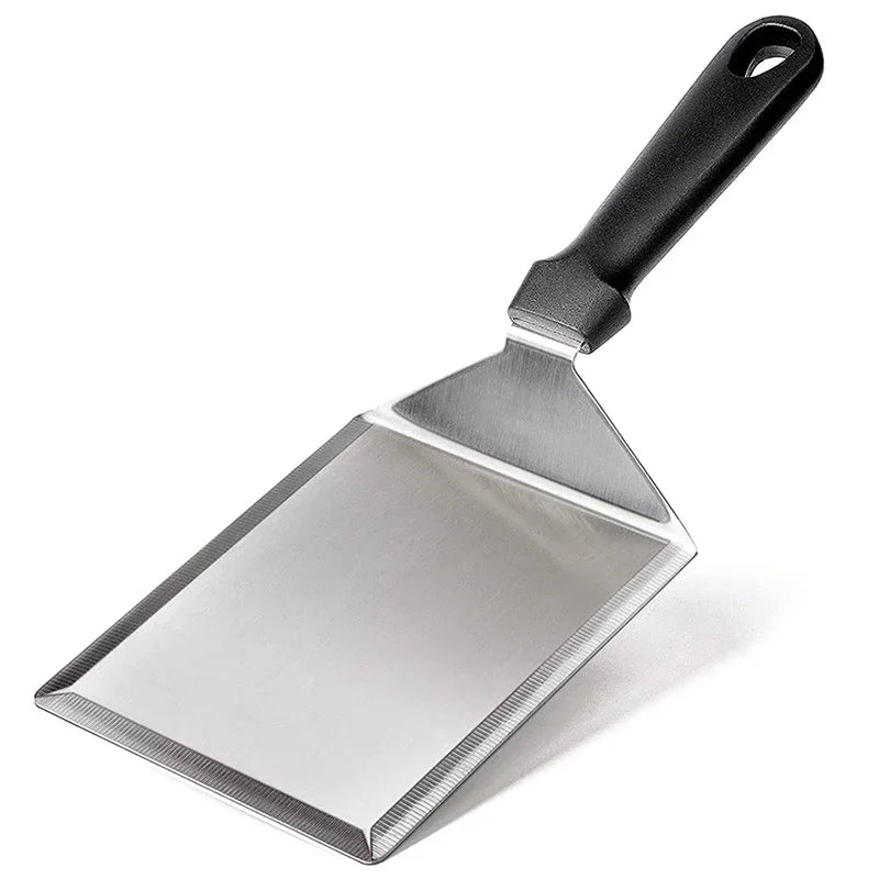 Stainless Steel Large Grill Spatula with Cutting Edges Tool for BBQ