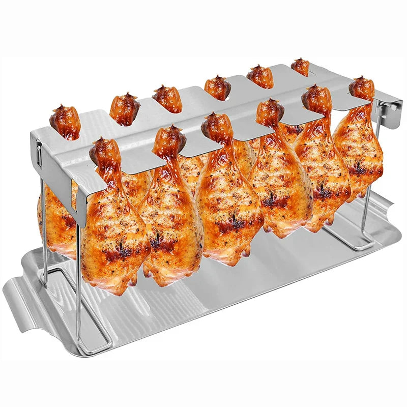 Stainless Steel Roasting and Grill Rack Stand BBQ Accessories