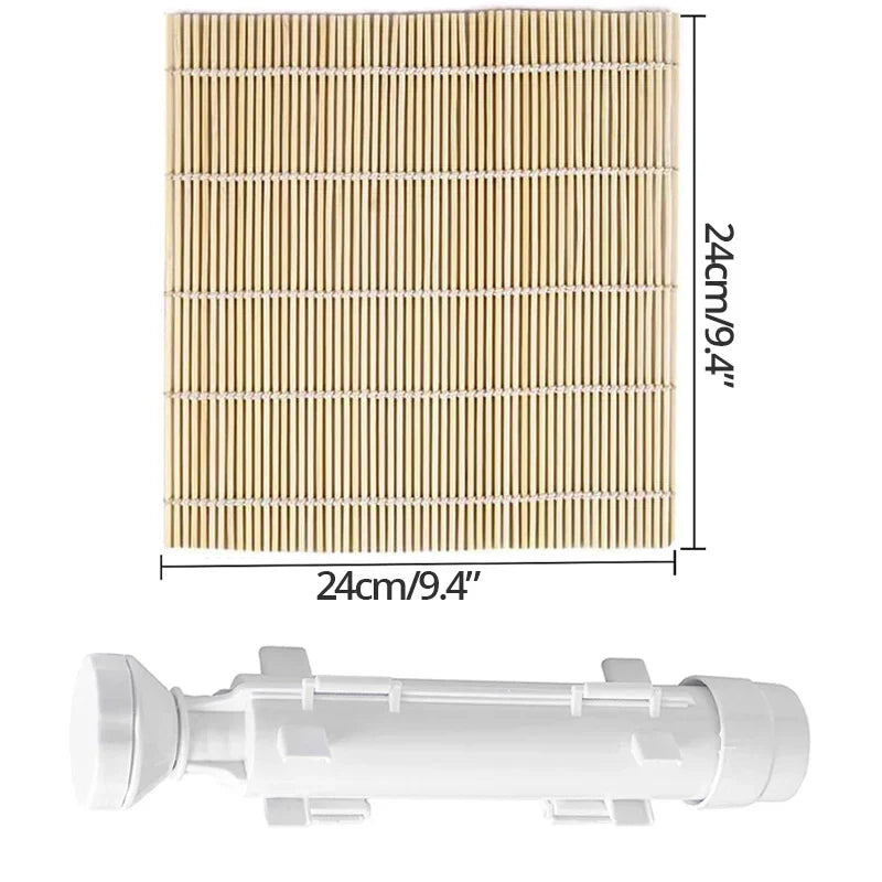 Sushi Bazooka Rice Mold Bamboo Rolling Mat Sushi Maker Set