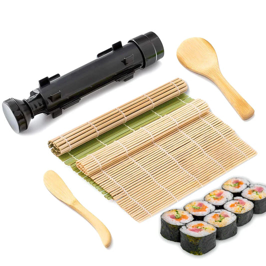 Sushi Bazooka Rice Mold Bamboo Rolling Mat Sushi Maker Set