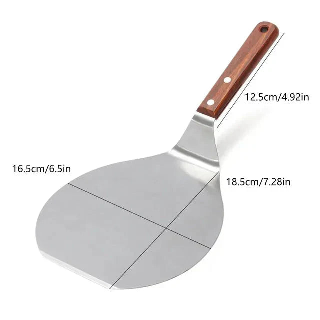 Aluminium Alloy Pizza Shovel with Wood Handle Perfect for Pizza Lovers