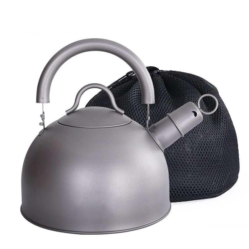 Titanium Whistling Kettle Big Capacity Water Jug Tea Pot Stovetop Pot