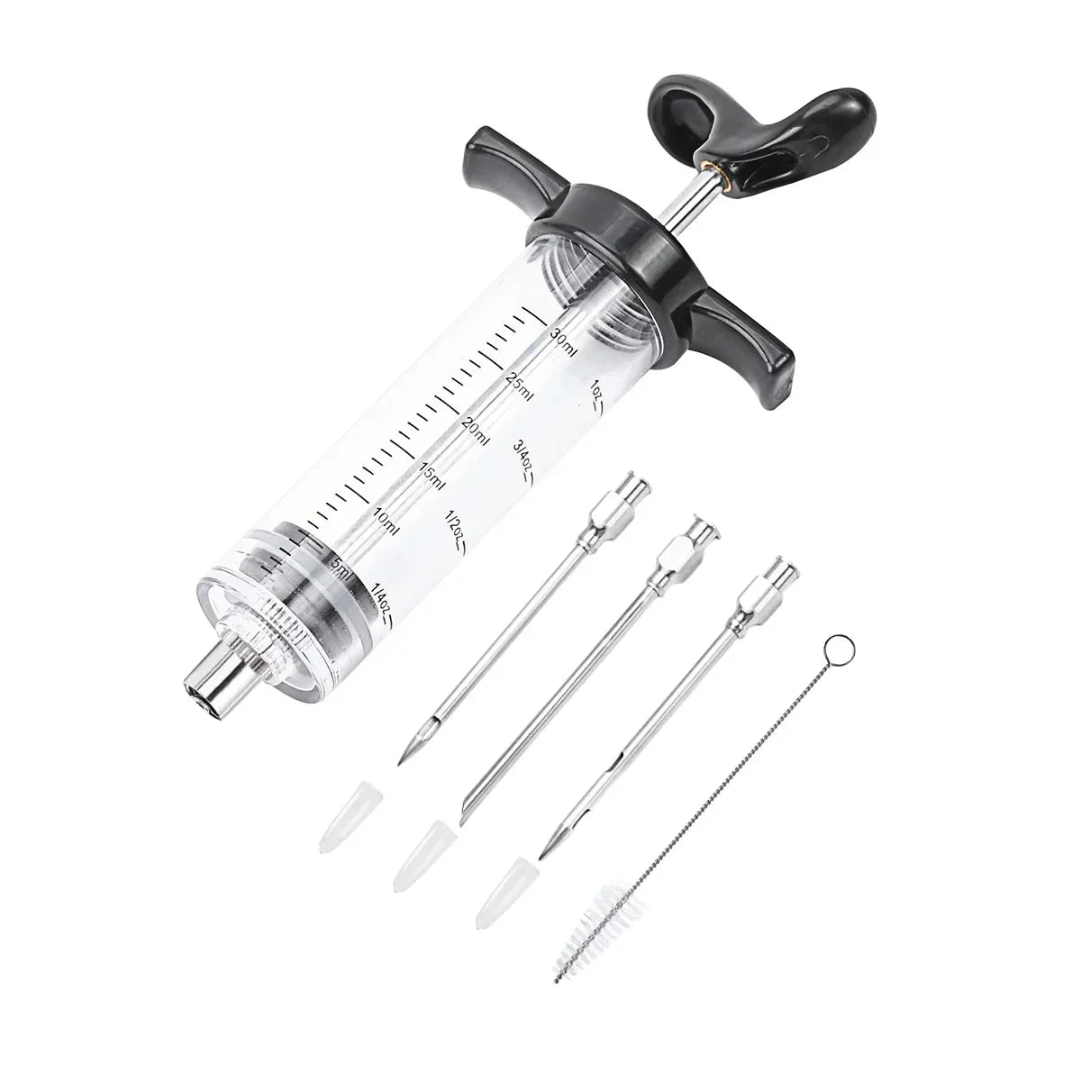 Turkey Meat Injector Syringe with 3 Marinade Injector Needles