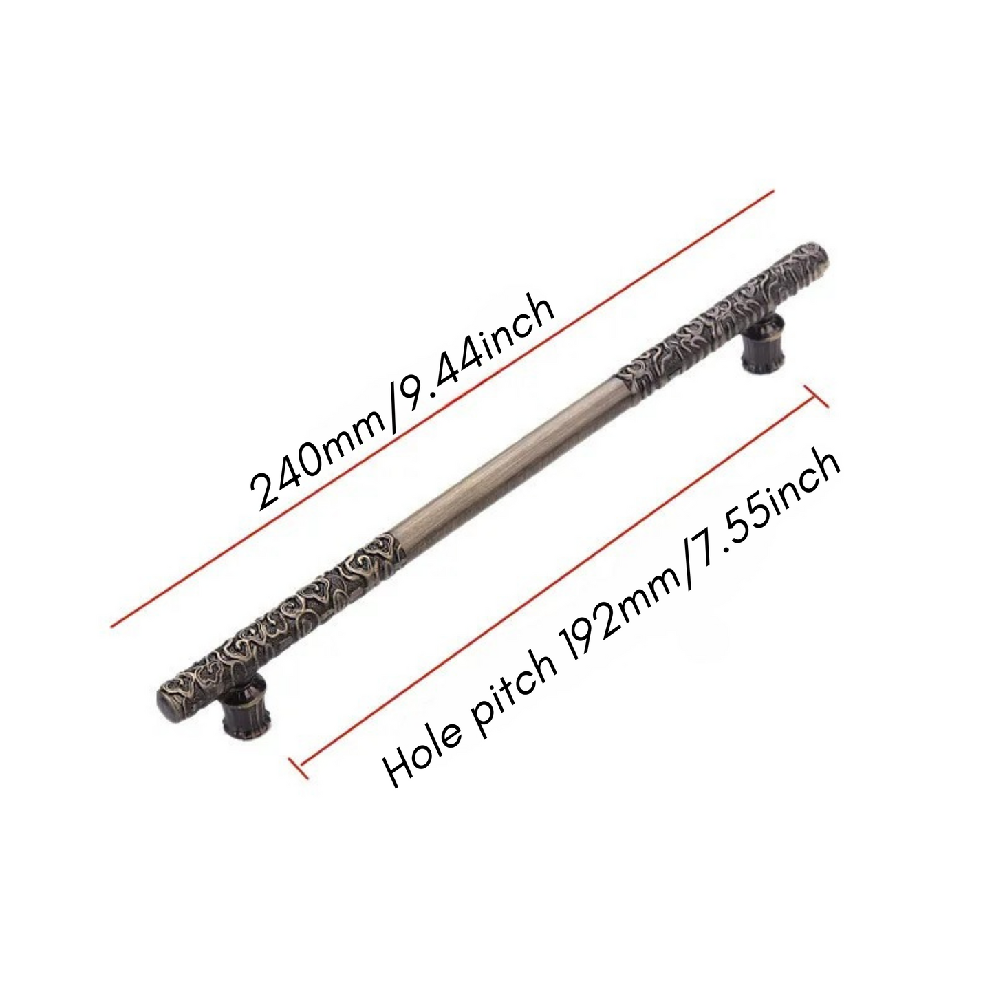 Vintage Antique Cabinet Drawer Handle and Door Knob in Chinese Style