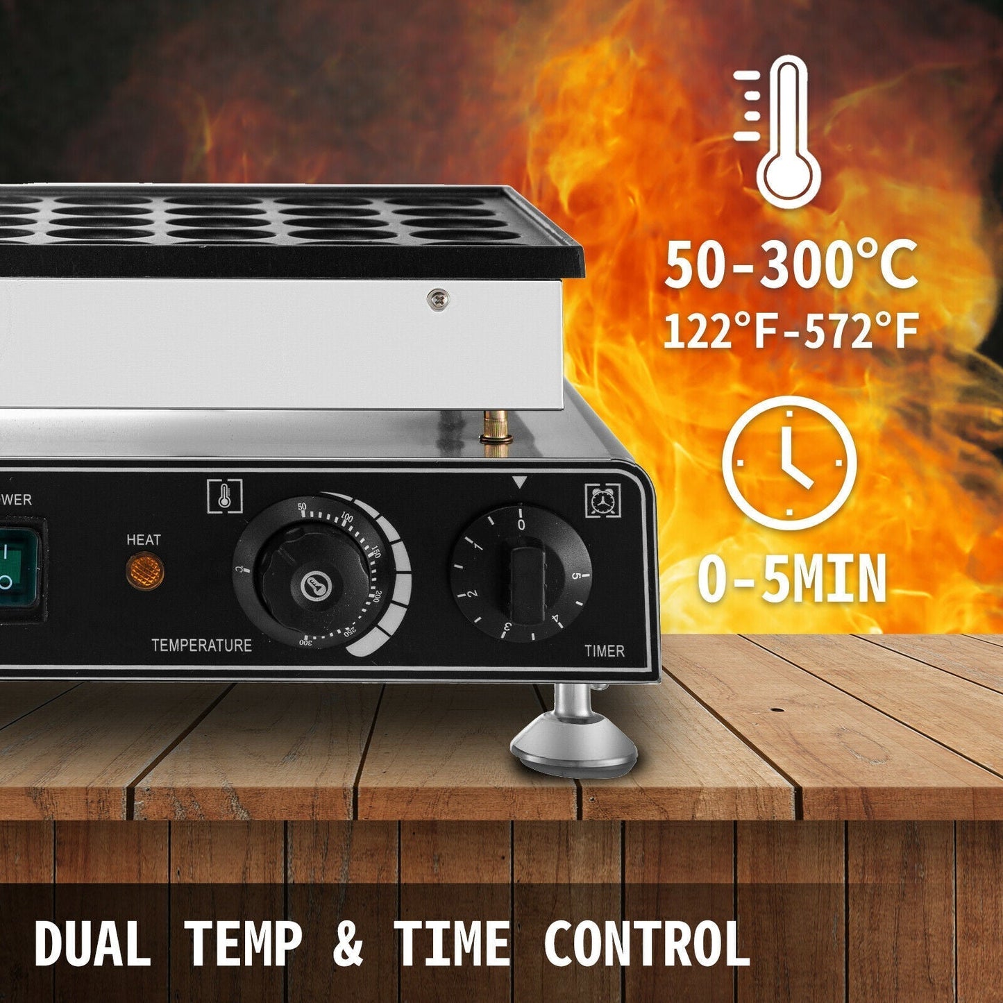 Waffle Maker 50PCS Mini Dutch Pancake Maker Commercial Appliance