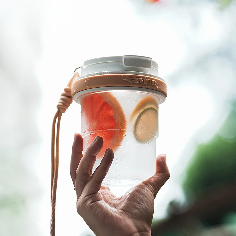 Water Leak-Proof Ice Cool Portable Coffee Cup Travel Iced Coffee Mug