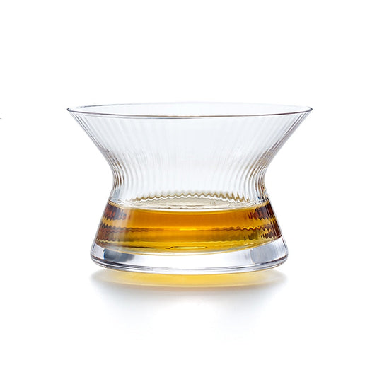 Whiskey Spin Glass Neat Bowl Collection Crystal Whisky Cup