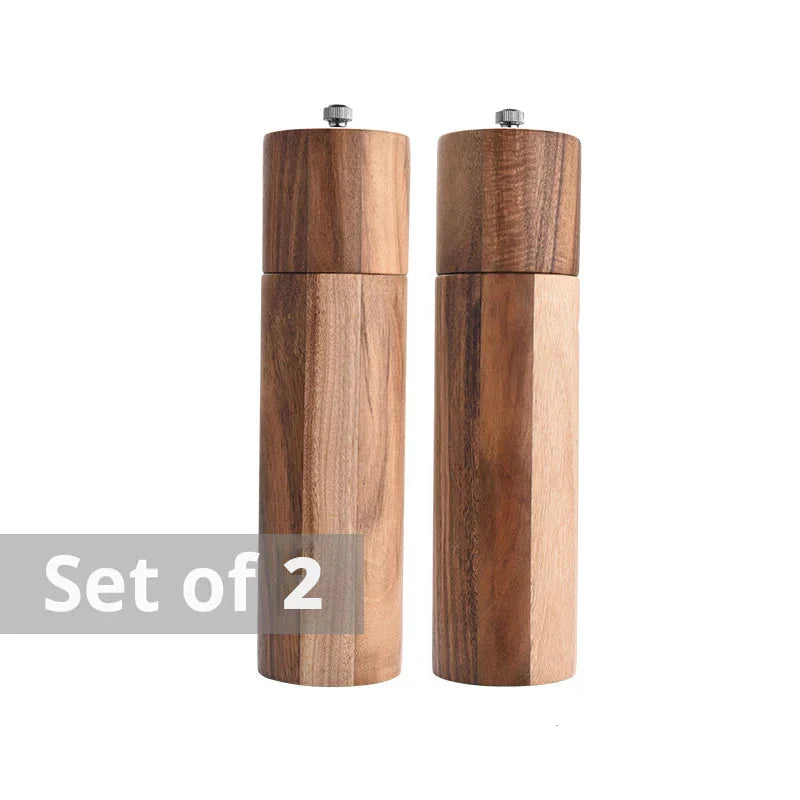 Wooden Manual Salt and Pepper Mills Grinder Kitchen Tableware Tools